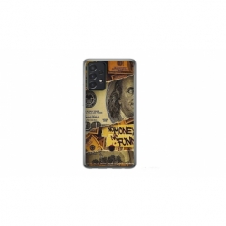 Husa personalizata tip carcasa HQPrint pentru Samsung Galaxy A32, model No Money No Funny, multicolor, S1D1M0262