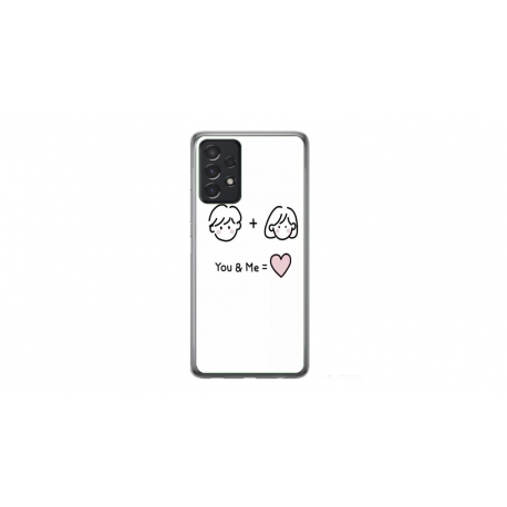 Husa personalizata tip carcasa HQPrint pentru Samsung Galaxy A32, model You and Me, multicolor, S1D1M0274
