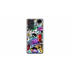 Husa personalizata tip carcasa HQPrint pentru Samsung Galaxy A32, model Grafitti, multicolor, S1D1M0289