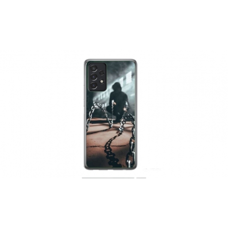 Husa personalizata tip carcasa HQPrint pentru Samsung Galaxy A32, model Chain Man, multicolor, S1D1M0296
