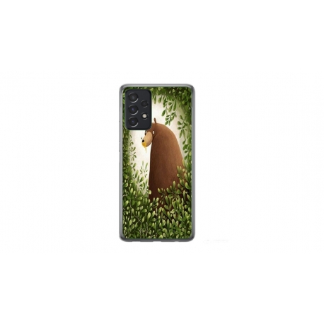 Husa personalizata tip carcasa HQPrint pentru Samsung Galaxy A32, model Bear, multicolor, S1D1M0312