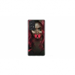 Husa personalizata tip carcasa HQPrint pentru Samsung Galaxy A32, model Butterfly Mouth 2, multicolor, S1D1M0352