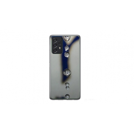 Husa personalizata tip carcasa HQPrint pentru Samsung Galaxy A32, model Droplets, multicolor, S1D1M0353