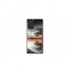 Husa personalizata tip carcasa HQPrint pentru Samsung Galaxy A32, model Time Flies 3, multicolor, S1D1M0366