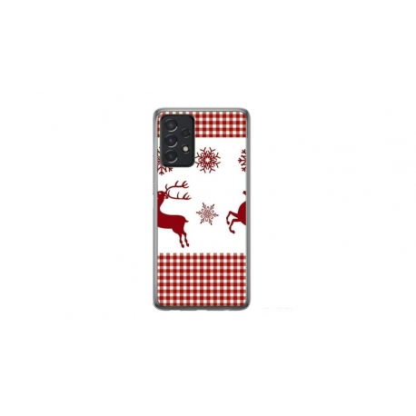 Husa personalizata tip carcasa HQPrint pentru Samsung Galaxy A32 5G, model Reindeer 1, multicolor, S1D1M0051
