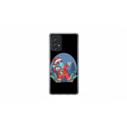 Husa personalizata tip carcasa HQPrint pentru Samsung Galaxy A32 5G, model Covid Santa, multicolor, S1D1M0055