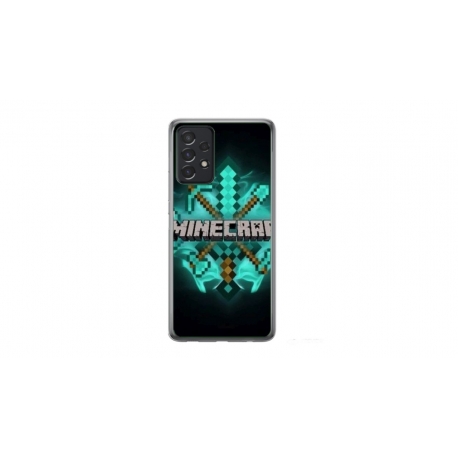 Husa personalizata tip carcasa HQPrint pentru Samsung Galaxy A32 5G, model Minecraft 2, multicolor, S1D1M0126
