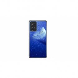 Husa personalizata tip carcasa HQPrint pentru Samsung Galaxy A32 5G, model Pana, multicolor, S1D1M0236