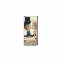 Husa personalizata tip carcasa HQPrint pentru Samsung Galaxy A32 5G, model Kiss, multicolor, S1D1M0259