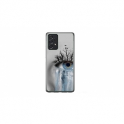 Husa personalizata tip carcasa HQPrint pentru Samsung Galaxy A32 5G, model Teary Eye, multicolor, S1D1M0307