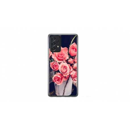 Husa personalizata tip carcasa HQPrint pentru Samsung Galaxy A32 5G, model Flowers 22, multicolor, S1D1M0379