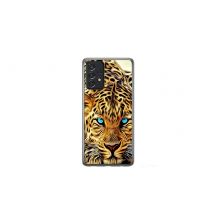 Husa personalizata tip carcasa HQPrint pentru Samsung Galaxy A32 5G, model Cheetah, multicolor, S1D1M0382