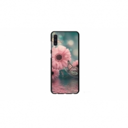 Husa personalizata tip carcasa HQPrint pentru Samsung Galaxy A50, model Flowers 7, multicolor, S1D1M0140