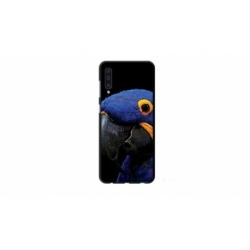 Husa personalizata tip carcasa HQPrint pentru Samsung Galaxy A50, model Blue Parrot, multicolor, S1D1M0145