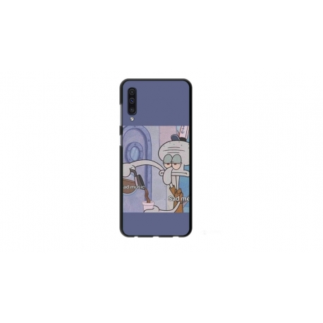 Husa personalizata tip carcasa HQPrint pentru Samsung Galaxy A50, model Squidward 1, multicolor, S1D1M0161