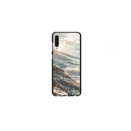 Husa personalizata tip carcasa HQPrint pentru Samsung Galaxy A50, model Ocean Water 1 , multicolor, S1D1M0200