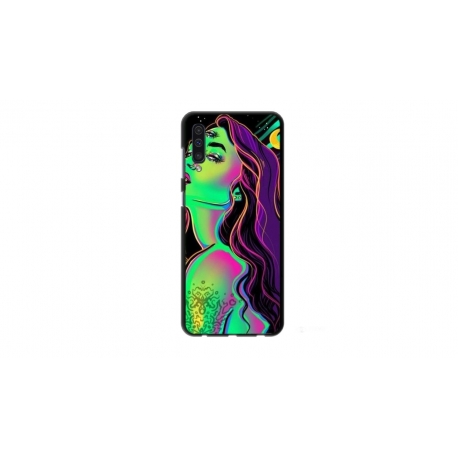 Husa personalizata tip carcasa HQPrint pentru Samsung Galaxy A50, model Colorful Girl, multicolor, S1D1M0249