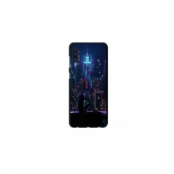 Husa personalizata tip carcasa HQPrint pentru Samsung Galaxy A50, model Neon City, multicolor, S1D1M0260