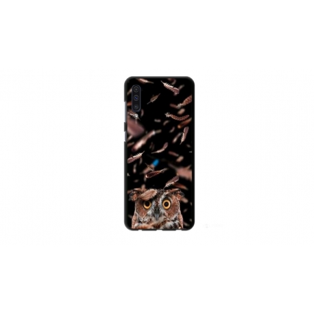 Husa personalizata tip carcasa HQPrint pentru Samsung Galaxy A50, model Owl, multicolor, S1D1M0334