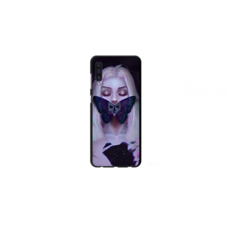 Husa personalizata tip carcasa HQPrint pentru Samsung Galaxy A50, model Butterfly Mouth 1, multicolor, S1D1M0351