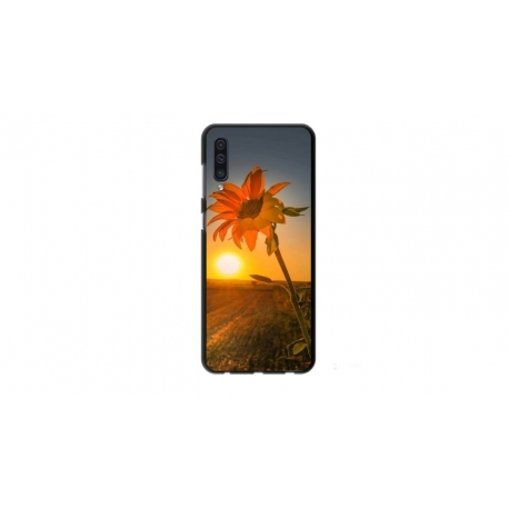 Husa personalizata tip carcasa HQPrint pentru Samsung Galaxy A70, model Sunflower 2, multicolor, S1D1M0194
