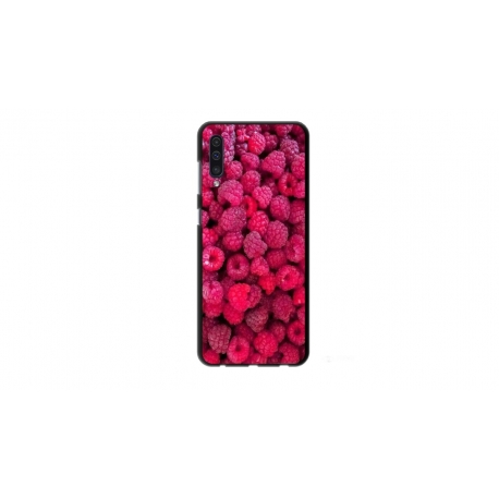 Husa personalizata tip carcasa HQPrint pentru Samsung Galaxy A70, model Zmeura, multicolor, S1D1M0234