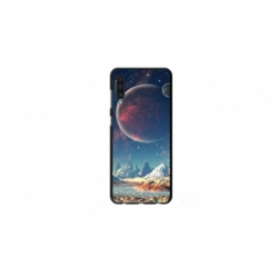 Husa personalizata tip carcasa HQPrint pentru Samsung Galaxy A70, model Alien Planet, multicolor, S1D1M0264
