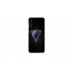 Husa personalizata tip carcasa HQPrint pentru Samsung Galaxy A70, model Triangle Planet, multicolor, S1D1M0278