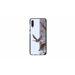 Husa personalizata tip carcasa HQPrint pentru Samsung Galaxy A70, model Birds, multicolor, S1D1M0314