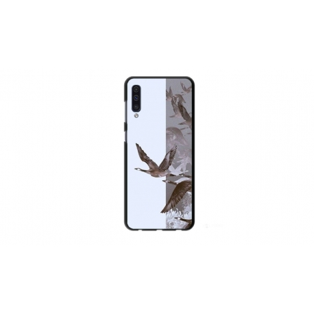 Husa personalizata tip carcasa HQPrint pentru Samsung Galaxy A70, model Birds, multicolor, S1D1M0314
