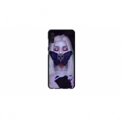 Husa personalizata tip carcasa HQPrint pentru Samsung Galaxy A70, model Butterfly Mouth 1, multicolor, S1D1M0351