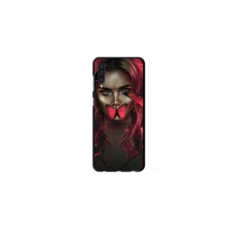 Husa personalizata tip carcasa HQPrint pentru Samsung Galaxy A70, model Butterfly Mouth 2, multicolor, S1D1M0352