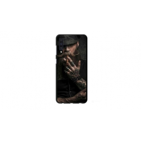 Husa personalizata tip carcasa HQPrint pentru Samsung Galaxy A70, model Beard Man, multicolor, S1D1M0355