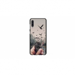 Husa personalizata tip carcasa HQPrint pentru Samsung Galaxy A70, model Time Flies 2, multicolor, S1D1M0365