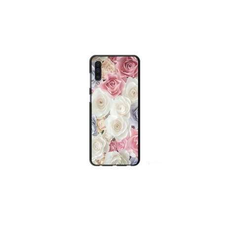 Husa personalizata tip carcasa HQPrint pentru Samsung Galaxy A70, model Flowers 23, multicolor, S1D1M0385