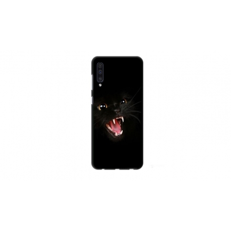Husa personalizata tip carcasa HQPrint pentru Samsung Galaxy A50s, model Black Cat 2, multicolor, S1D1M0016