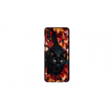 Husa personalizata tip carcasa HQPrint pentru Samsung Galaxy A50s, model Black Cat 3, multicolor, S1D1M0017