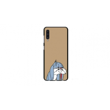 Husa personalizata tip carcasa HQPrint pentru Samsung Galaxy A50s, model Tired Bunny, multicolor, S1D1M0027