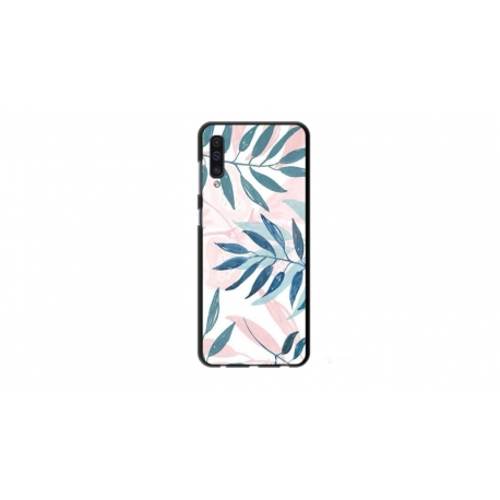 Husa personalizata tip carcasa HQPrint pentru Samsung Galaxy A50s, model Leaf Design 1, multicolor, S1D1M0044