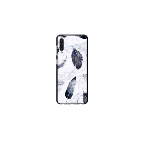 Husa personalizata tip carcasa HQPrint pentru Samsung Galaxy A50s, model Leaf Design 2, multicolor, S1D1M0071