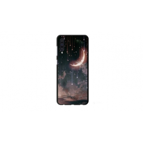 Husa personalizata tip carcasa HQPrint pentru Samsung Galaxy A50s, model Falling Stars, multicolor, S1D1M0269