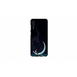 Husa personalizata tip carcasa HQPrint pentru Samsung Galaxy A50s, model Moon Fishing, multicolor, S1D1M0270