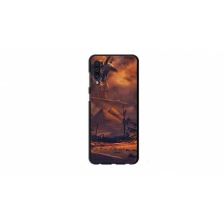 Husa personalizata tip carcasa HQPrint pentru Samsung Galaxy A50s, model Anubis, multicolor, S1D1M0281