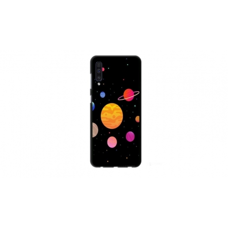 Husa personalizata tip carcasa HQPrint pentru Samsung Galaxy A50s, model Colorful Galaxy, multicolor, S1D1M0283