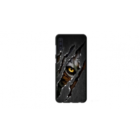 Husa personalizata tip carcasa HQPrint pentru Samsung Galaxy A50s, model Hidden Tiger, multicolor, S1D1M0332