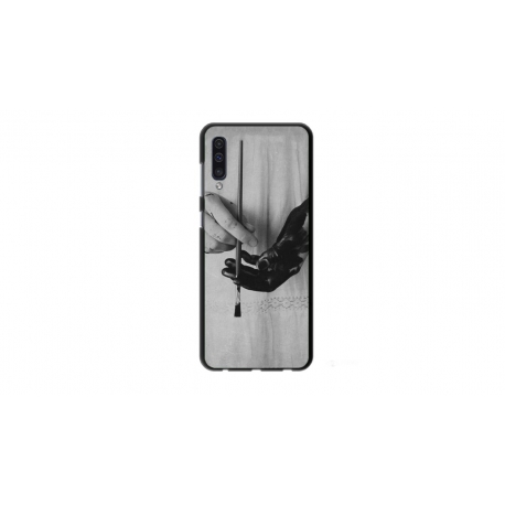 Husa personalizata tip carcasa HQPrint pentru Samsung Galaxy A50s, model Black Paint, multicolor, S1D1M0336