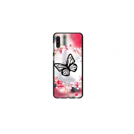 Husa personalizata tip carcasa HQPrint pentru Samsung Galaxy A50s, model Butterfly 8, multicolor, S1D1M0380