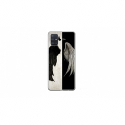 Husa personalizata tip carcasa HQPrint pentru Samsung Galaxy A51, model Angel Wings, multicolor, S1D1M0004