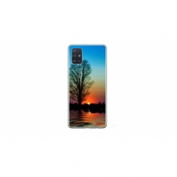 Husa personalizata tip carcasa HQPrint pentru Samsung Galaxy A51, model Apus, multicolor, S1D1M0006