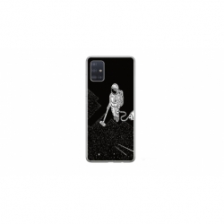 Husa personalizata tip carcasa HQPrint pentru Samsung Galaxy A51, model Vacuum of Space, multicolor, S1D1M0007